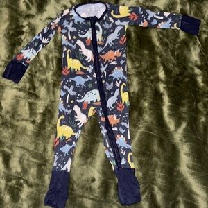 Little Sleepies 3/6 months Dino pajamas